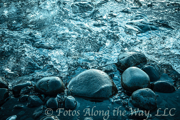 Ice and Rocks near Shore (Iceland)